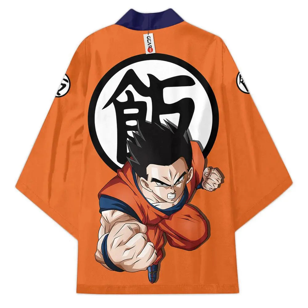 Dragon Ball Son Goku Cosplay Kimono - Casual Cape for Adults & Kids - Kakarotto Print Thin Robe - Perfect Anime Clothing Gift