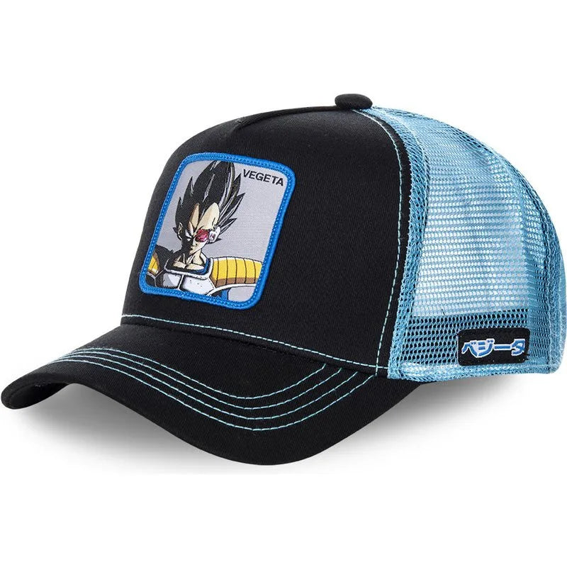 New Goku & Vegeta Beekdaemon Cartoon Baseball Caps - Unisex Hip Hop Trucker Hats - Hot Sellers for Men & Women