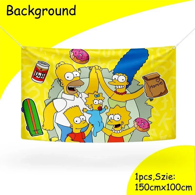 Disney The Simpsons Party Supplies Set - Kids' Birthday & Baby Shower Decorations - Includes Cups, Plates, Napkins - Perfect for Boys & Girls