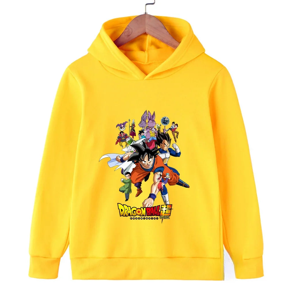 Dragon Ball Goku Kids Sports Hoodie - Spring/Autumn Casual Fashion Sweatshirt - Pullover for Boys & Girls