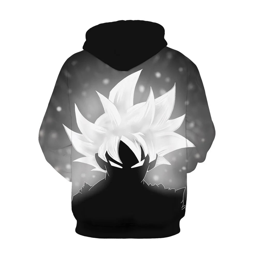 Autumn New Dragon Ball Goku 3D Printed Sweater - Loose, Comfortable Hooded Pullover - Available in Large Sizes