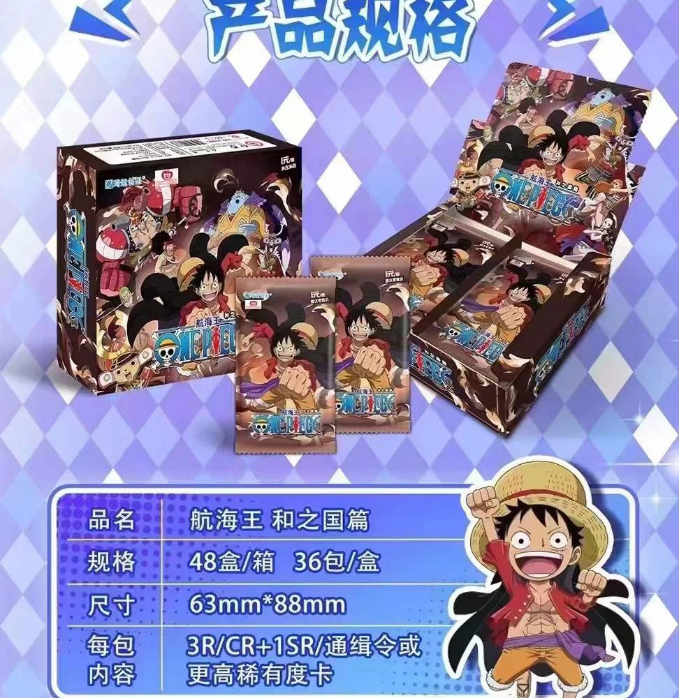 One Piece TCG: Grand Line Warriors Box - Exclusive Game Cards, Including Rare Holographics