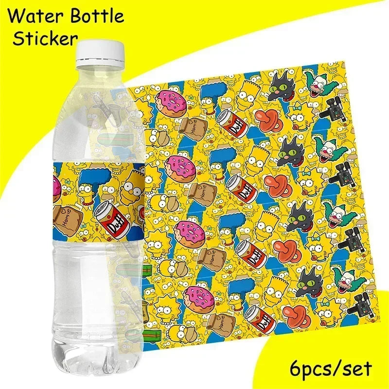 Disney The Simpsons Party Supplies Set - Kids' Birthday & Baby Shower Decorations - Includes Cups, Plates, Napkins - Perfect for Boys & Girls