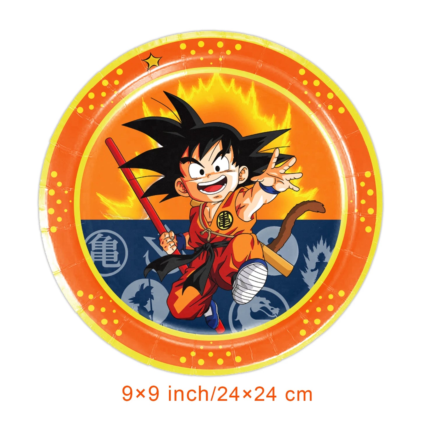 Goku Dragon Ball Theme Party Supplies - Monkey King Birthday Decorations Set - Includes Tableware, Tablecloth, Plates, Balloons & Baby Shower Toy Gifts