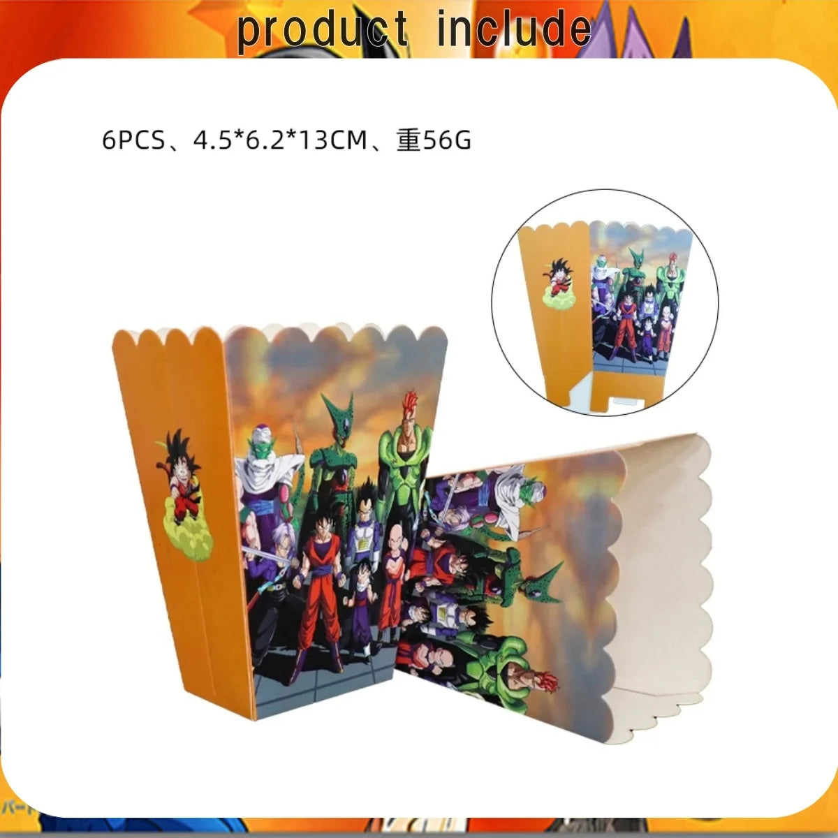 Dragon Ball Super Birthday Party Supplies - Goku Anime Theme Decorations - Disposable Tableware Set Includes Tablecloth, Plates, Cups, Balloons