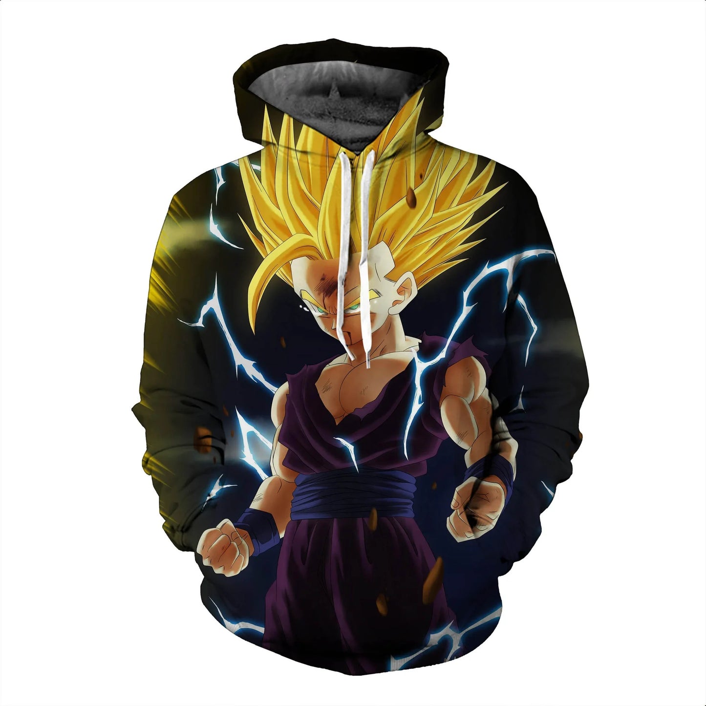 Autumn New Dragon Ball Goku 3D Printed Sweater - Loose, Comfortable Hooded Pullover - Available in Large Sizes