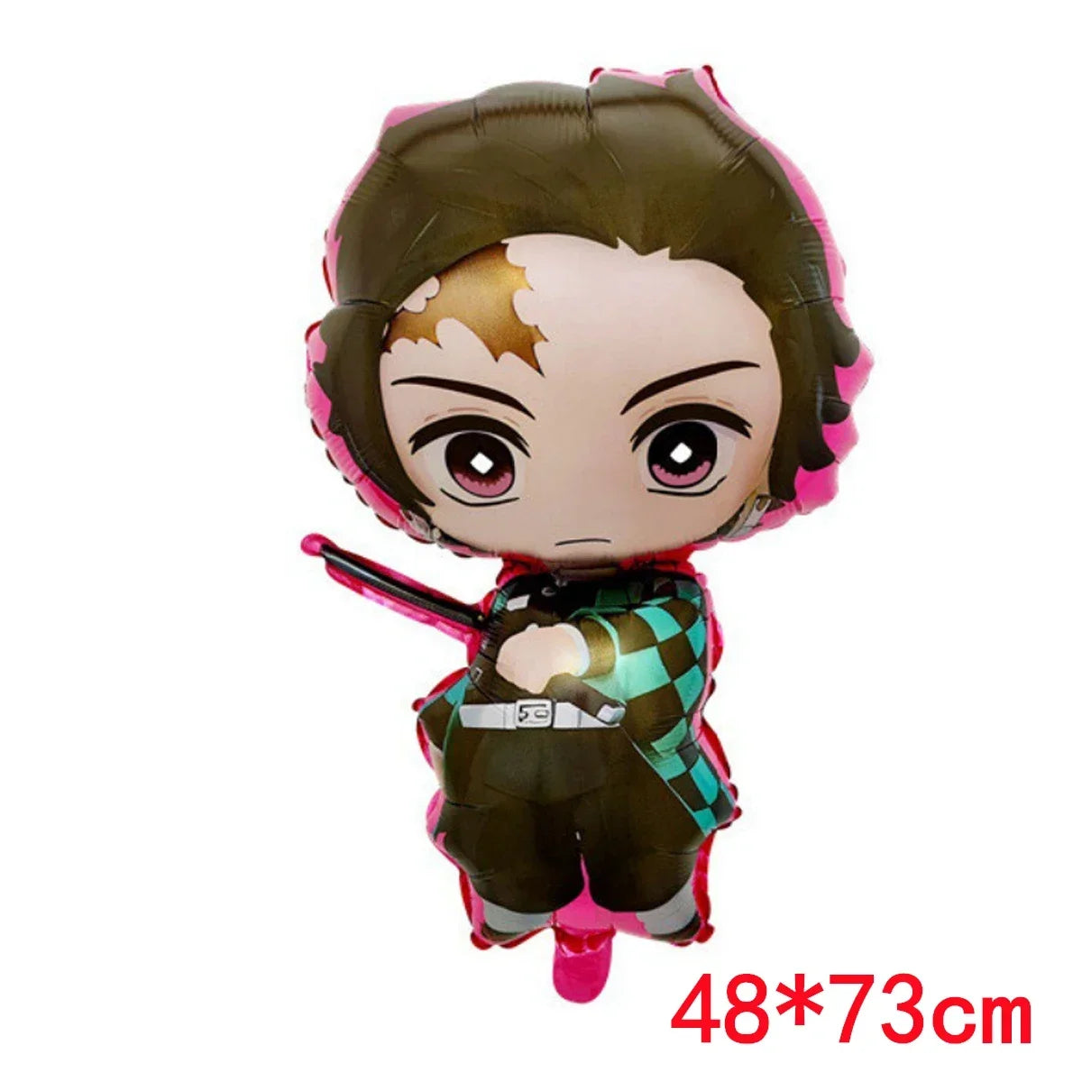 Demon Slayer Kimetsu No Yaiba Birthday Party Kit - Complete Tableware Supplies, Latex Balloons, Background Banner, Cake Topper & Toys