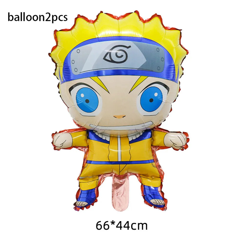 Naruto-Themed Birthday Party Kit - Custom Disposable Tableware, Banner & Studio Props - Perfect for Anime-Themed Celebrations & Baby Showers