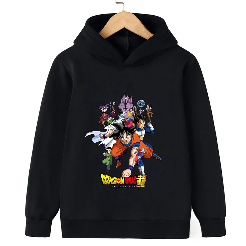 Dragon Ball Goku Kids Sports Hoodie - Spring/Autumn Casual Fashion Sweatshirt - Pullover for Boys & Girls