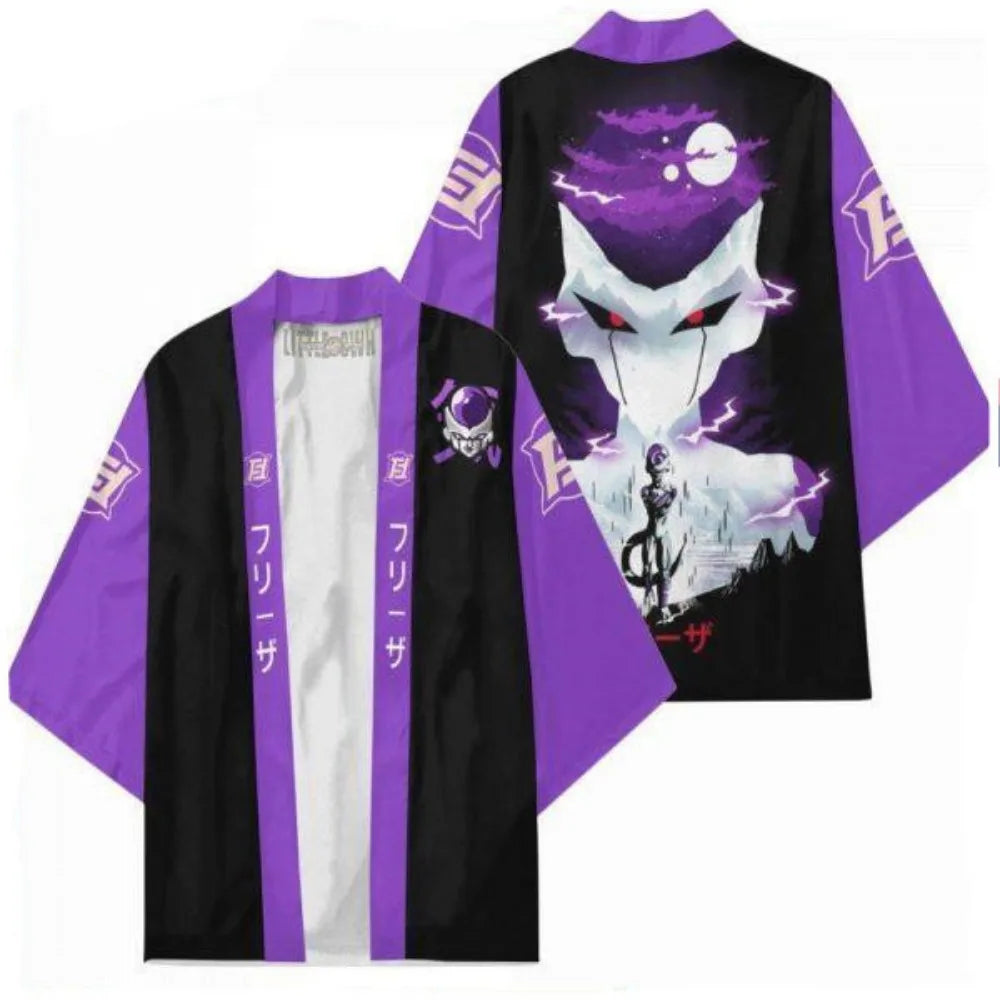 Dragon Ball Son Goku Cosplay Kimono - Casual Cape for Adults & Kids - Kakarotto Print Thin Robe - Perfect Anime Clothing Gift