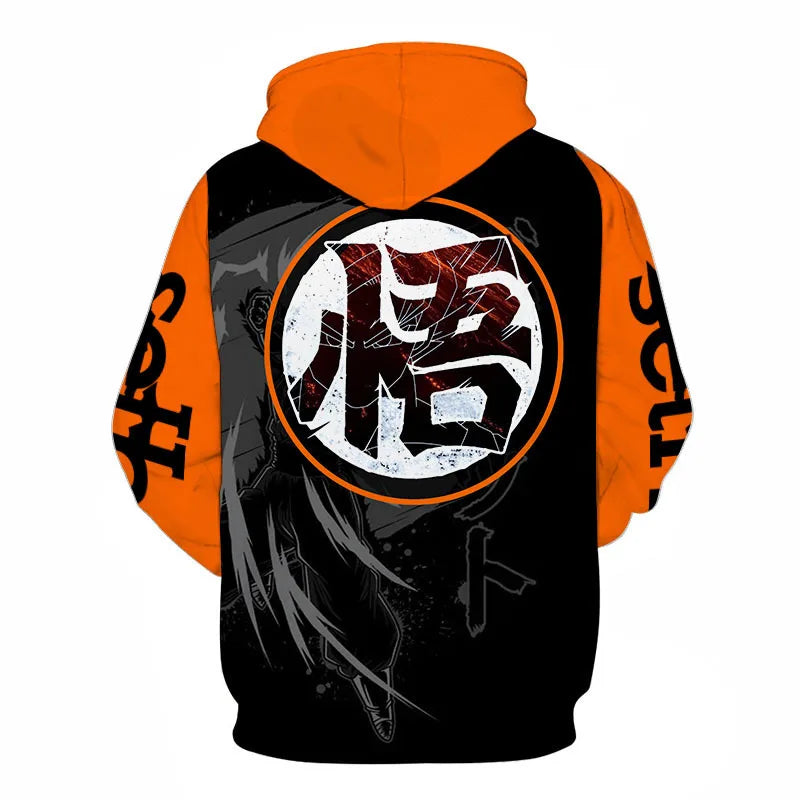 Autumn New Dragon Ball Goku 3D Printed Sweater - Loose, Comfortable Hooded Pullover - Available in Large Sizes