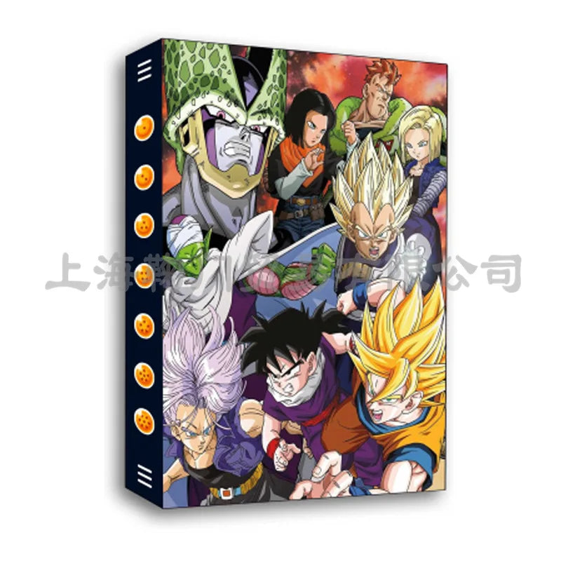 Cartoon Anime Dragon Ball Card Storage Set - Features Son Goku & Vegeta IV - Suitable for PTCG, TCG, OCG, MTG Table Games - Includes Card Book & Protective Bag