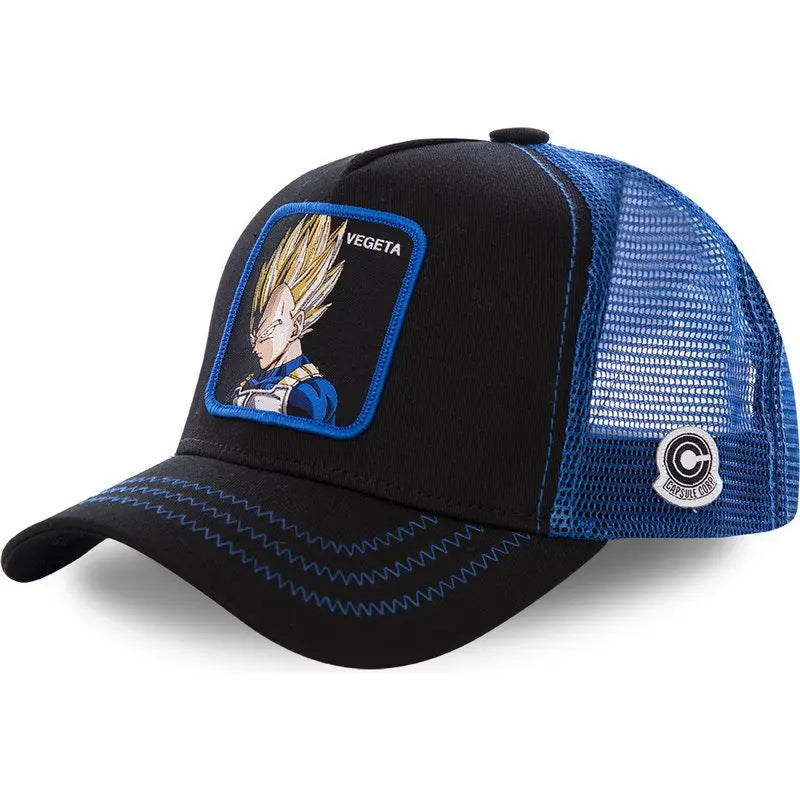 New Goku & Vegeta Beekdaemon Cartoon Baseball Caps - Unisex Hip Hop Trucker Hats - Hot Sellers for Men & Women