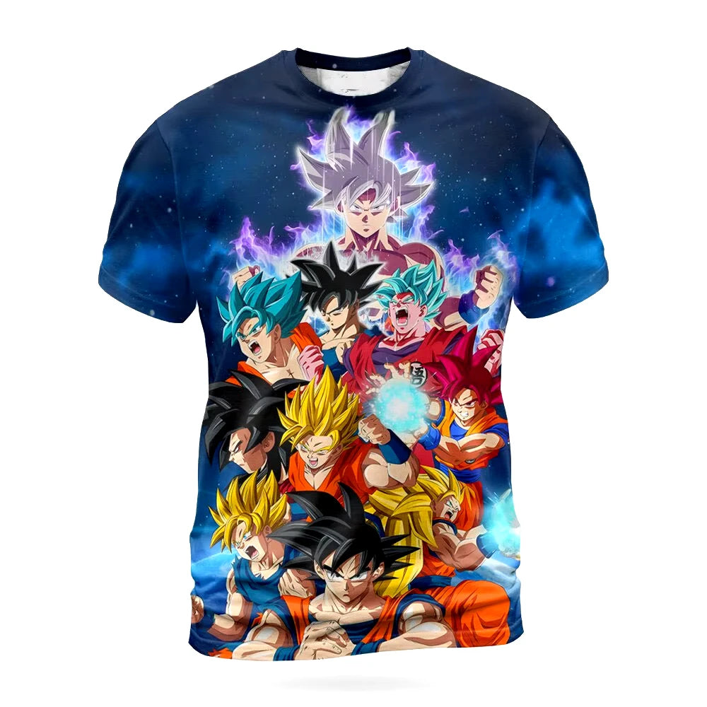 Dragon Ball Z T-Shirt - Summer Anime 3D Printed Unisex Tops