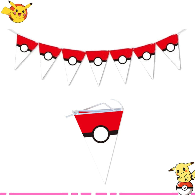 Pink Pikachu Pokemon Party Kit - Birthday & Baby Shower Decorations with Balloons, Stickers, Tablecloth, Cups, Plates - Complete Supplies Set