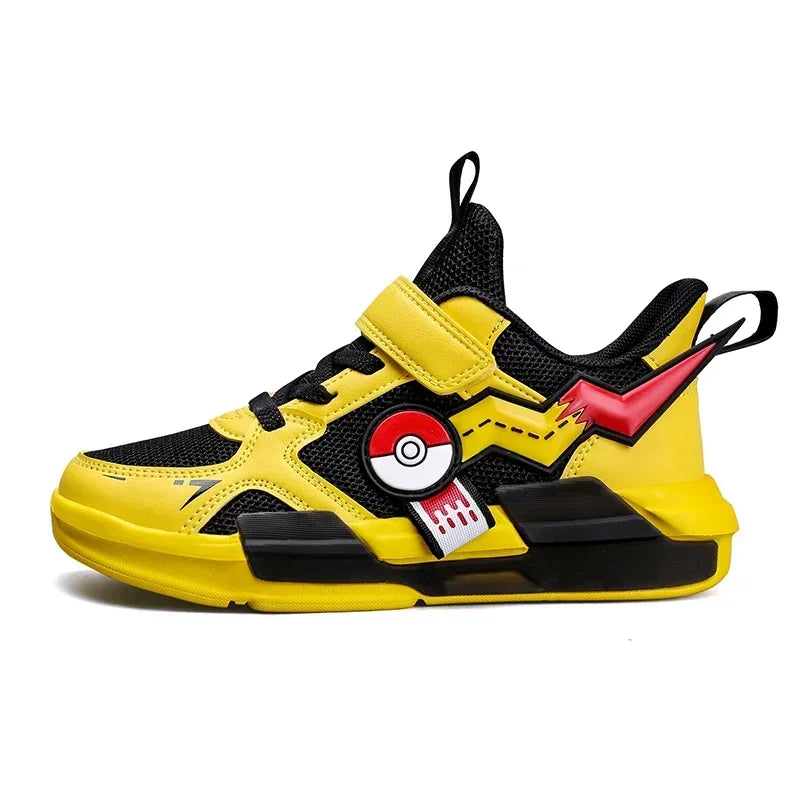 Pokemon Pikachu Kids Casual Sneakers - Cartoon Sports Shoes for Boys & Girls - Breathable, Lightweight Running Shoes