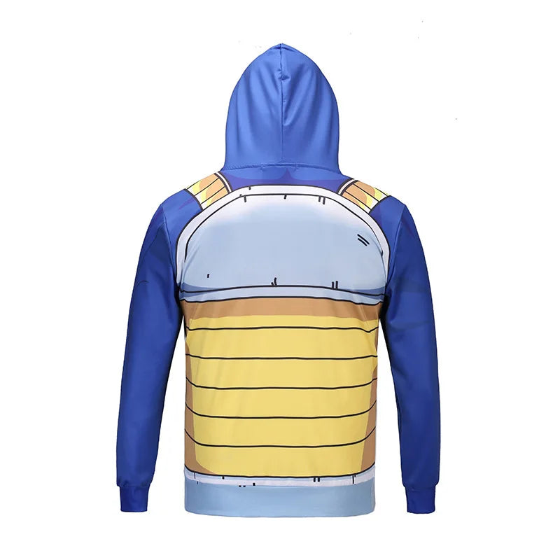 Autumn New Dragon Ball Goku 3D Printed Sweater - Loose, Comfortable Hooded Pullover - Available in Large Sizes