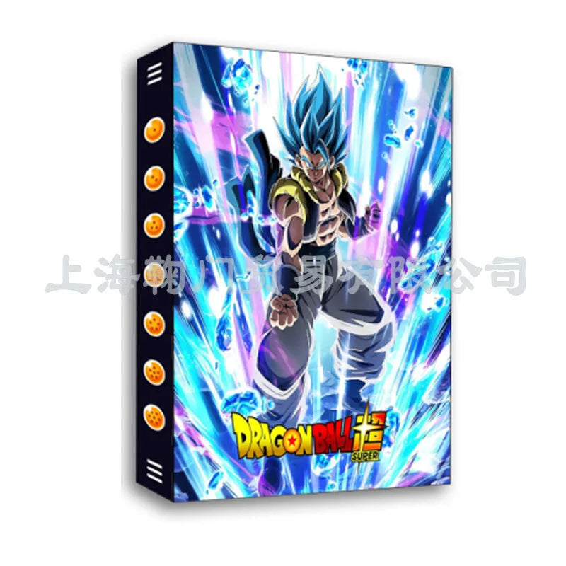 Cartoon Anime Dragon Ball Card Storage Set - Features Son Goku & Vegeta IV - Suitable for PTCG, TCG, OCG, MTG Table Games - Includes Card Book & Protective Bag