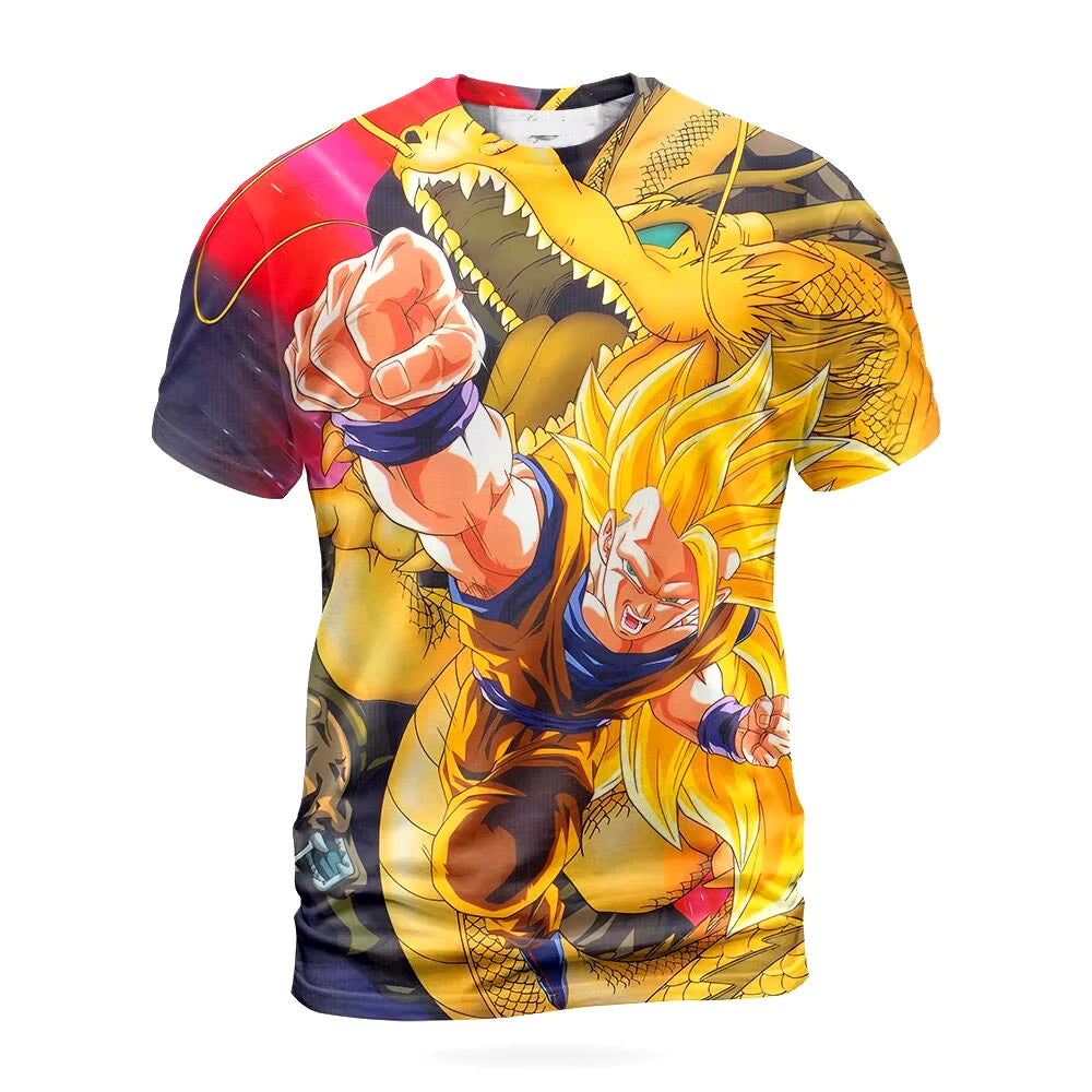 Dragon Ball Z T-Shirt - Summer Anime 3D Printed Unisex Tops