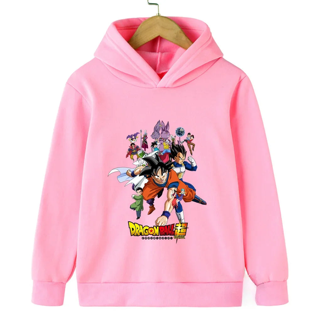 Dragon Ball Goku Kids Sports Hoodie - Spring/Autumn Casual Fashion Sweatshirt - Pullover for Boys & Girls