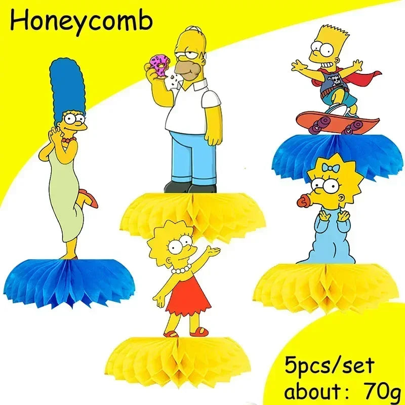 Disney The Simpsons Party Supplies Set - Kids' Birthday & Baby Shower Decorations - Includes Cups, Plates, Napkins - Perfect for Boys & Girls