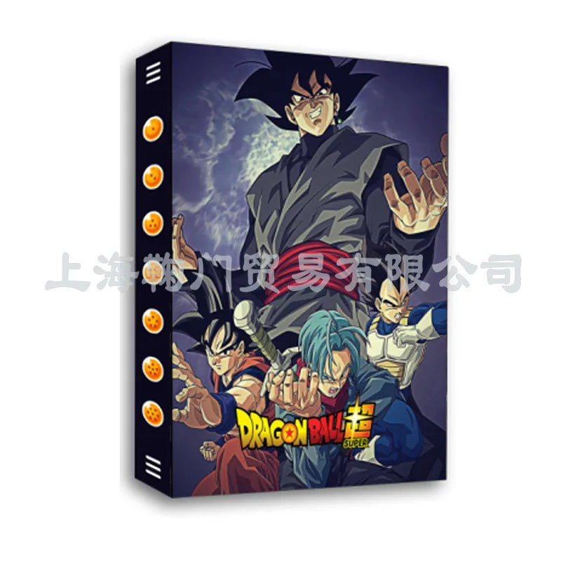 Cartoon Anime Dragon Ball Card Storage Set - Features Son Goku & Vegeta IV - Suitable for PTCG, TCG, OCG, MTG Table Games - Includes Card Book & Protective Bag