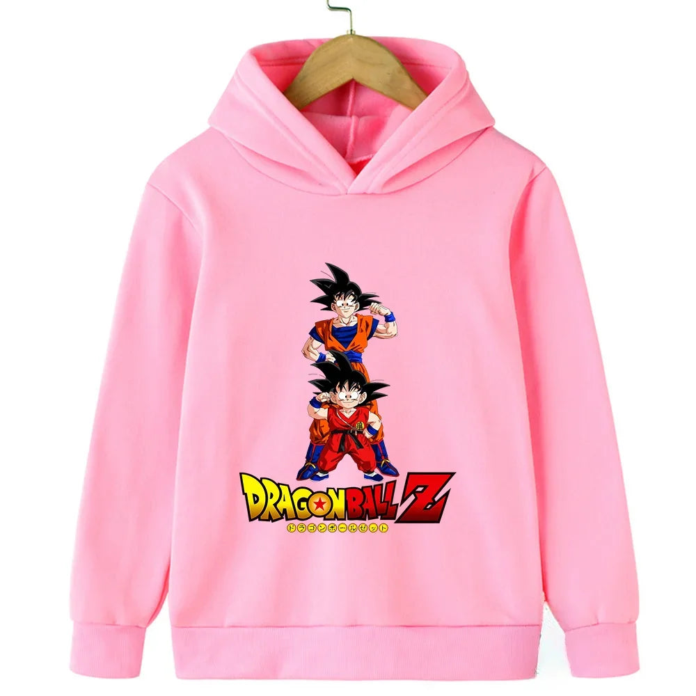 Dragon Ball Goku Kids Sports Hoodie - Spring/Autumn Casual Fashion Sweatshirt - Pullover for Boys & Girls