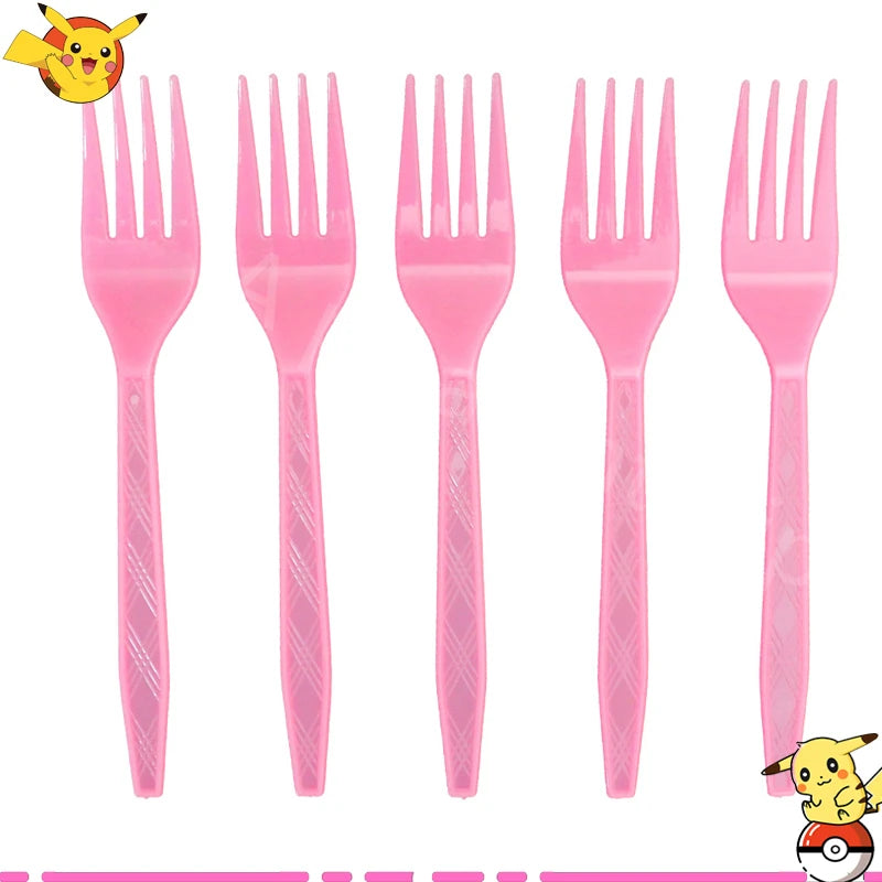 Pink Pikachu Pokemon Party Kit - Birthday & Baby Shower Decorations with Balloons, Stickers, Tablecloth, Cups, Plates - Complete Supplies Set