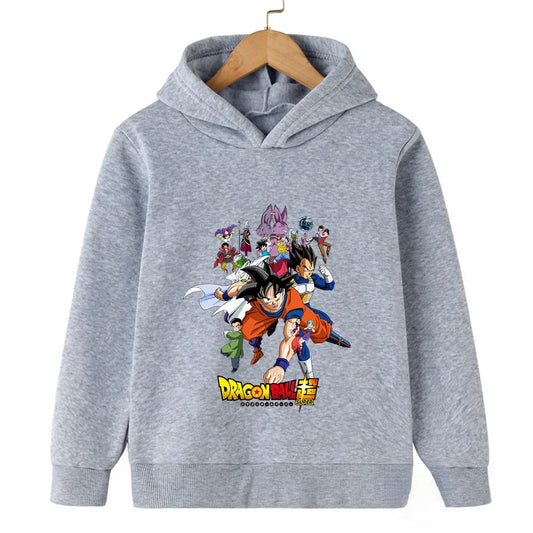 Dragon Ball Goku Kids Sports Hoodie - Spring/Autumn Casual Fashion Sweatshirt - Pullover for Boys & Girls