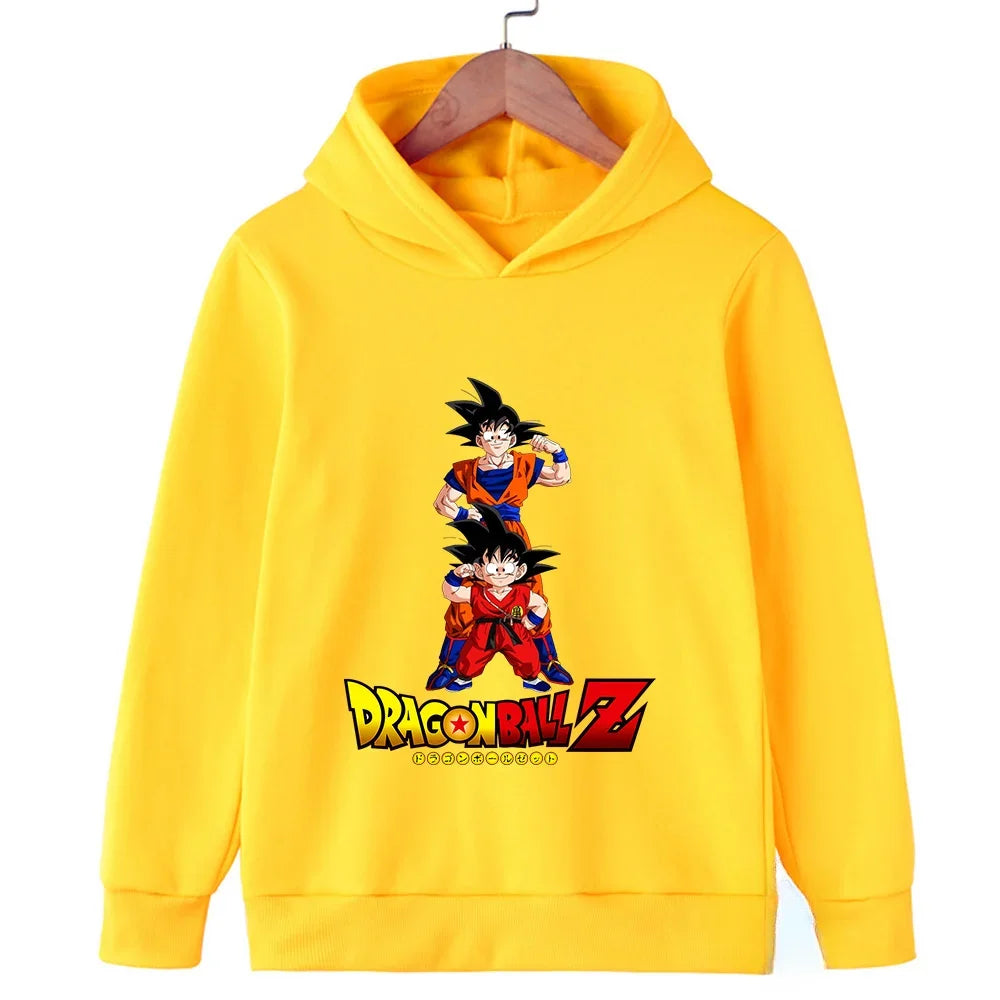 Dragon Ball Goku Kids Sports Hoodie - Spring/Autumn Casual Fashion Sweatshirt - Pullover for Boys & Girls