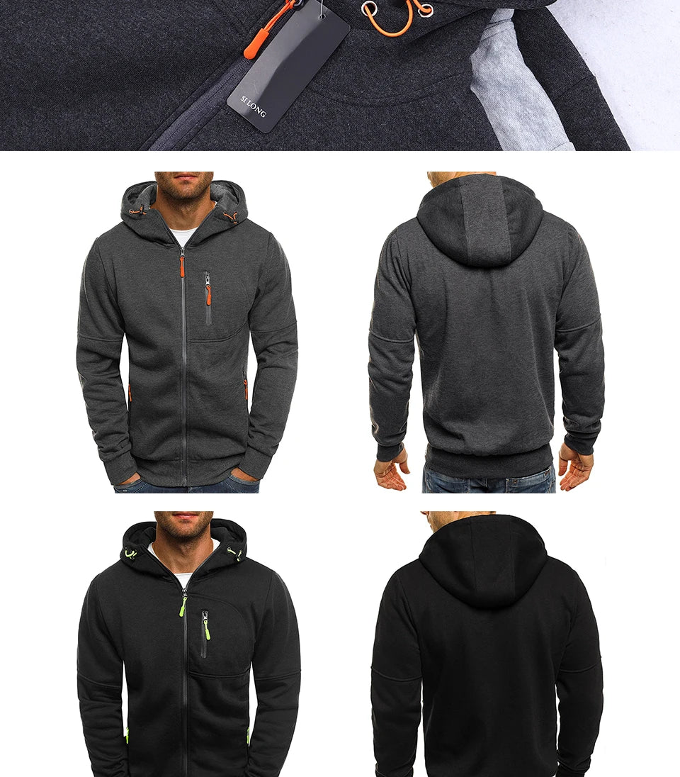 2023 New Capsule Corp Logo Zip-Up Hoodie - Japanese Anime Men’s Fleece Tracksuit - Autumn Loose Pocket Sweatshirt - Casual Hoody for Men