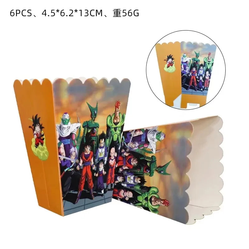 Goku Dragon Ball Theme Party Supplies - Monkey King Birthday Decorations Set - Includes Tableware, Tablecloth, Plates, Balloons & Baby Shower Toy Gifts