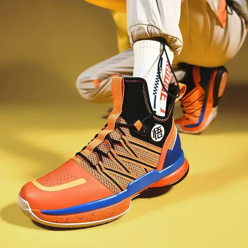 New Dragon Ball Son Goku Kakarotto Basketball Shoes - Breathable Sneakers for Men & Women - Non-slip Sports Shoes for Students & Youth - Ideal Gift