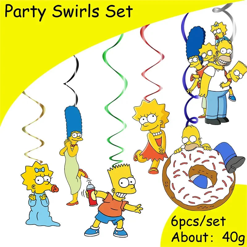 Disney The Simpsons Party Supplies Set - Kids' Birthday & Baby Shower Decorations - Includes Cups, Plates, Napkins - Perfect for Boys & Girls