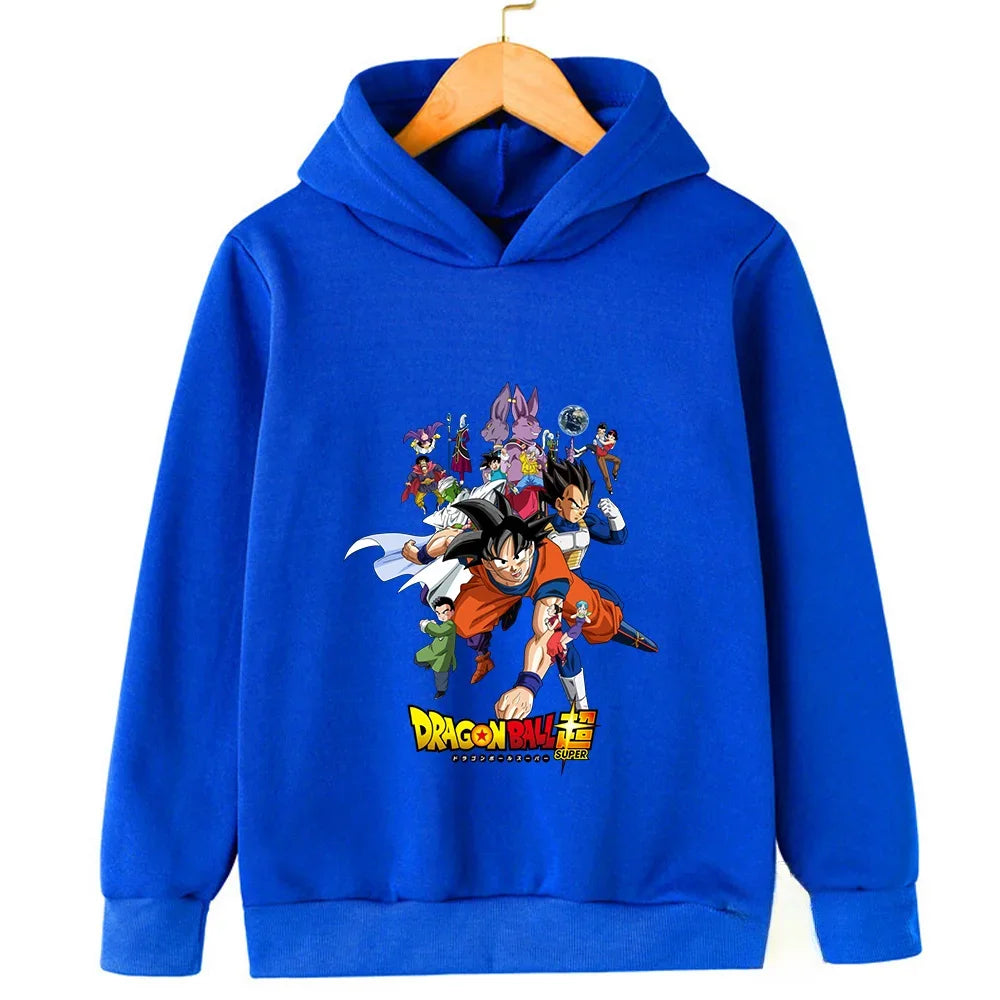 Dragon Ball Goku Kids Sports Hoodie - Spring/Autumn Casual Fashion Sweatshirt - Pullover for Boys & Girls