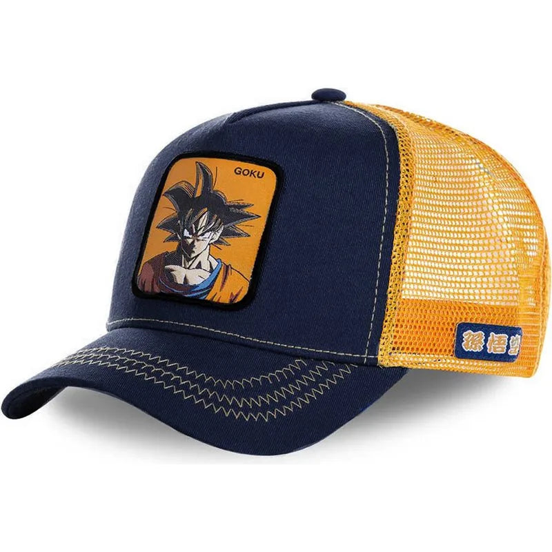 New Goku & Vegeta Beekdaemon Cartoon Baseball Caps - Unisex Hip Hop Trucker Hats - Hot Sellers for Men & Women