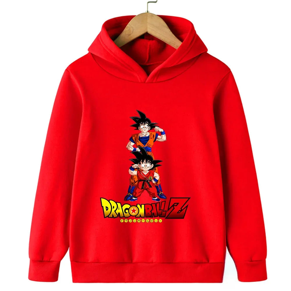 Dragon Ball Goku Kids Sports Hoodie - Spring/Autumn Casual Fashion Sweatshirt - Pullover for Boys & Girls